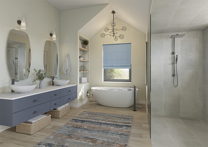 Harris, Denim - Roman Blind - Image 6